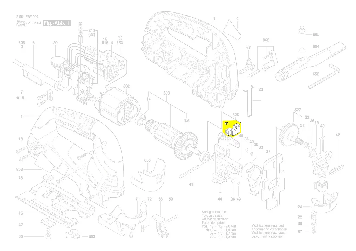 Palier de glissement tringle réf. 1 619 P08 903 Bosch